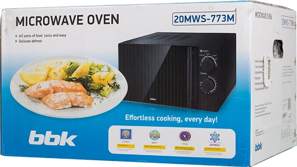 Микроволновая Печь BBK 20MWS-773M/B-M G 20л. 700Вт черный