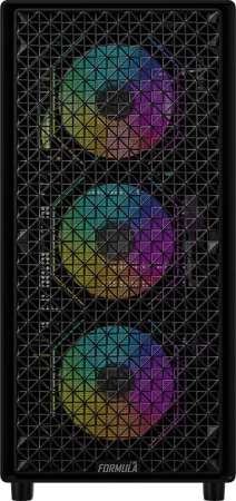 Корпус Formula MANA DYNAMIC черный без БП ATX 6x120mm 2xUSB3.0 1xUSB3.1 audio bott PSU