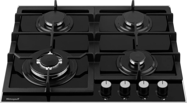 Газовая варочная поверхность Weissgauff HGG 641 BGL черный