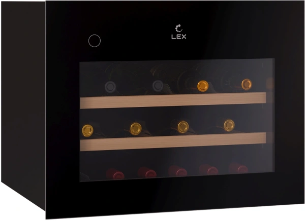 Винный шкаф Lex LWD6028BL PP 1-нокамерн. черный стекло (CHAT500005)