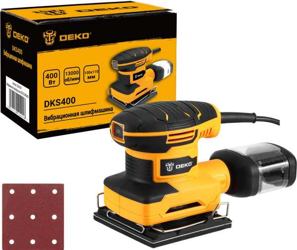 Вибро шлифовальная машина Deko DKS400 400Вт (063-4321)