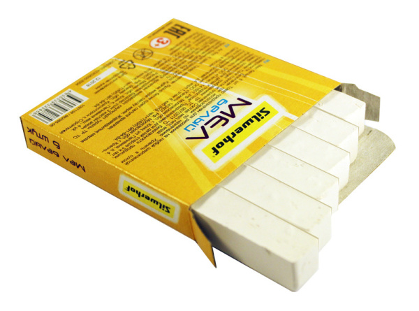 Мел белый Silwerhof 882085-06 Солнечная коллекция (6шт) картон.коробка