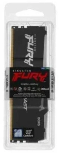 Память DDR5 32Gb 5200MHz Kingston KF552C40BBA-32 Fury Beast Black RGB RTL Gaming PC5-41600 CL40 DIMM 288-pin 1.25В dual rank с радиатором Ret