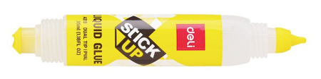 Клей жидкий Deli EA21310 35мл корп.желтый прозрачный с двумя аппликаторами Stick UP