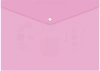 Конверт на кнопке Бюрократ Pastel -PKPAST/PINK A4 пластик 0.18мм розовый