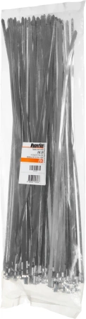 Стяжка металлическая Hyperline FVC-370 370x6мм (упак:100шт) сталь AISI 410L универсальный натуральный