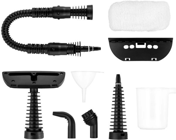 Пароочиститель ручной Kitfort КТ-9193-1 1050Вт черный/малиновый