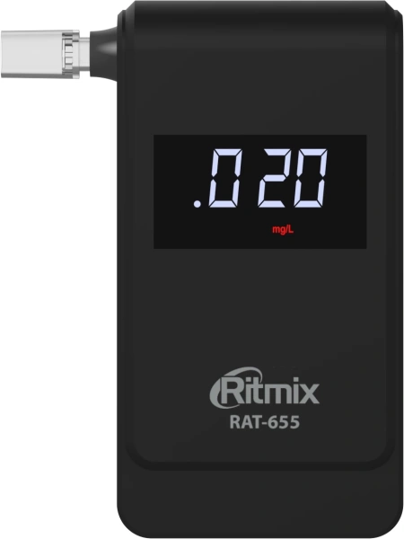 Алкотестер Ritmix RAT-655 электрохимический черный