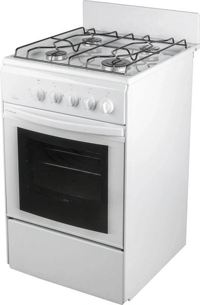 Плита Газовая Flama RG 24011 W белый реш.сталь