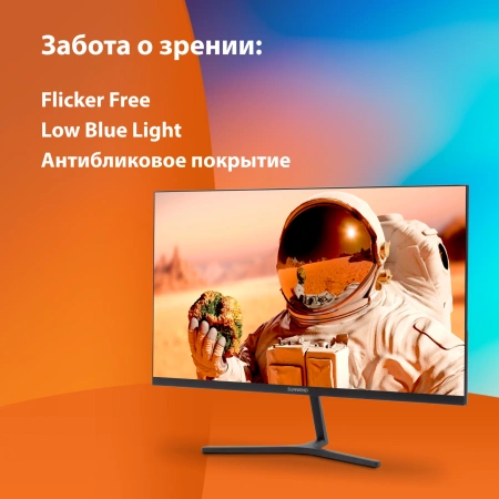 Монитор SunWind 23.8" SM-24FI223 IPS FHD чер 6ms HDMI DP VGA M/M 100Hz 250cd Ex
