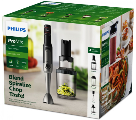 Блендер погружной Philips HR2657/90 800Вт черный/нержавеющая сталь