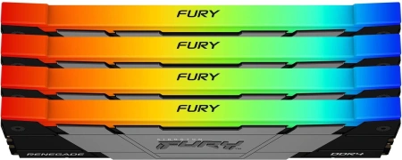 Память DDR4 4x16GB 3600MHz Kingston KF436C16RB12AK4/64 Fury Renegade RGB RTL Gaming PC4-28800 CL16 D