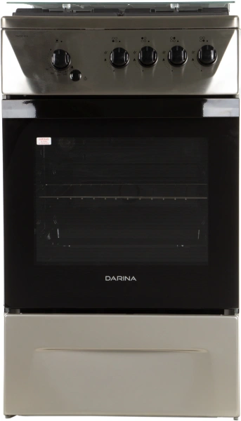 Плита Газовая Darina 1D1 GM 241 014 Х нержавеющая сталь реш.чугун