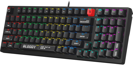 Клавиатура A4Tech Bloody S98 механическая черный USB for gamer LED (S98 BLACK)