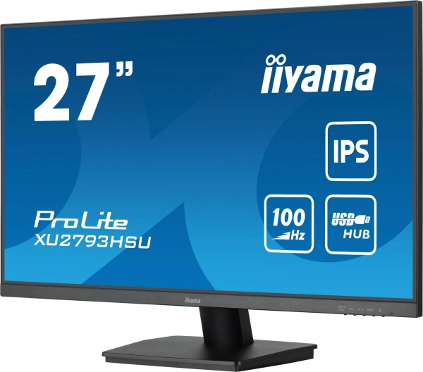 Монитор Iiyama 27" ProLite XU2793HSU-B6 черный IPS LED 1ms 16:9 HDMI M/M матовая 250cd 178гр/178гр 1920x1080 100Hz DP FHD USB 3.8кг