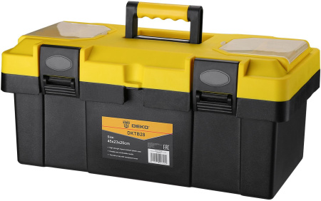 Ящик для инстр. Deko DKTB28 1отд. 6карм. желтый/черный (065-0833)