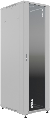 Шкаф серверный NTSS Премиум (NTSS-R22U6080GS) напольный 22U 600x800мм пер.дв.стекл металл 900кг серы