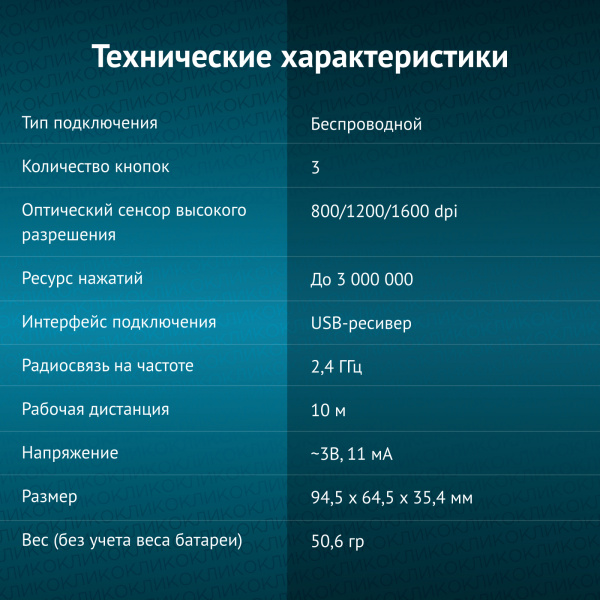 Мышь Оклик 435MW черный/серый оптическая (1600dpi) беспроводная USB для ноутбука (4but)