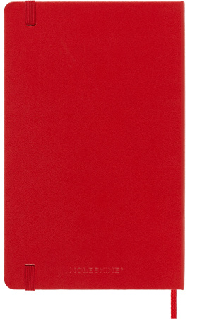 Блокнот Moleskine CLASSIC QP060R Large 130х210мм 240стр. линейка твердая обложка красный