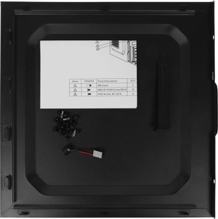 Корпус LinkWorld VC-13M071 М0 черный без БП mATX 1x80mm 1x120mm 2xUSB2.0 audio