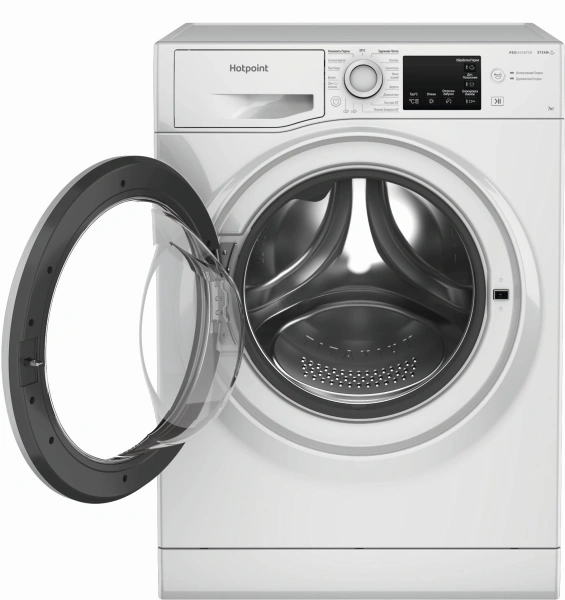 Стиральная машина Hotpoint NSB 7249 W AVE RU класс: A-40% загр.фронтальная макс.:7кг белый инвертер