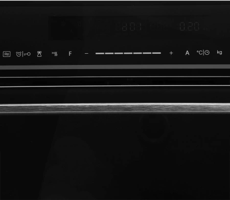 Духовой шкаф Электрический Hyundai HMEO 6780 BG черное стекло/серебристый