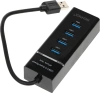 Разветвитель USB 3.0 BHP-P104 4порт. черный