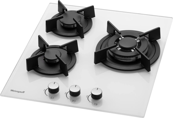Газовая варочная поверхность Weissgauff HGG 451 WGh Nano белый