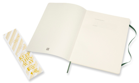 Блокнот Moleskine CLASSIC SOFT QP621K15 XLarge 190х250мм 192стр. линейка мягкая обложка зеленый