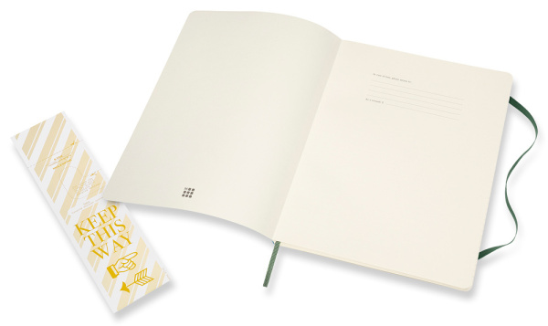 Блокнот Moleskine CLASSIC SOFT QP621K15 XLarge 190х250мм 192стр. линейка мягкая обложка зеленый