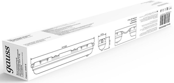 Светильник Gauss 864424318-S 18Вт 6500K серый