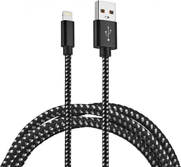 Кабель Buro BHP RET LGHT-B-BR USB (m)-Lightning (m) 1м черный