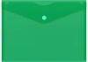 Конверт на кнопке Бюрократ -PK804A5GRN A5 пластик 0.18мм зеленый