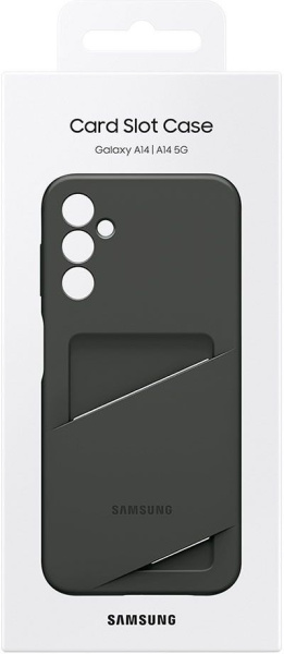 Чехол (клип-кейс) Samsung для Samsung Galaxy A14 Card Slot Case A14 черный (EF-OA146TBEGRU)