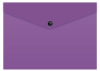 Конверт на кнопке Бюрократ -PK803TA5VIO A5 гориз. пластик 0.15мм фиолетовый