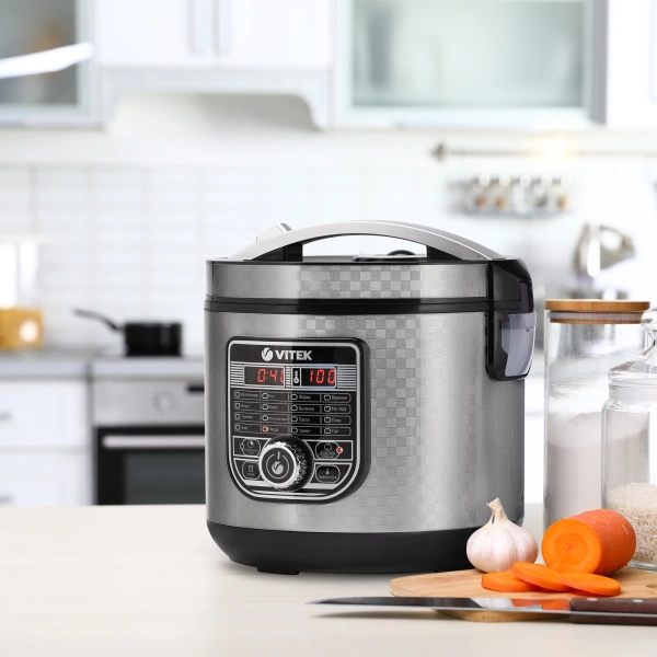 Мультиварка Vitek VT-4282 5л 860Вт серебристый