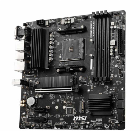 Материнская плата MSI B550M PRO-VDH Soc-AM4 AMD B550 4xDDR4 mATX AC`97 8ch(7.1) GbLAN RAID+VGA+HDMI+DP