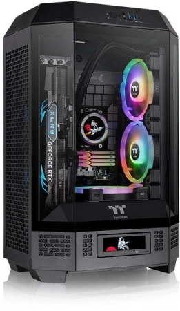 Корпус Thermaltake The Tower 300 Black черный без БП miniITX 7x120mm 5x140mm 2xUSB3.0 audio bott PSU