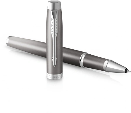 Ручка роллер Parker IM Writing Rituals T331 (2203897) серый F черн. черн. подар.кор.