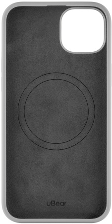 Чехол (клип-кейс) uBear для Apple iPhone 15 Plus Touch Mag Case with MagSafe серый (CS272MG67TH-I23M