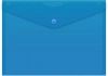 Конверт на кнопке Бюрократ -PK804A5BLU A5 пластик 0.18мм синий