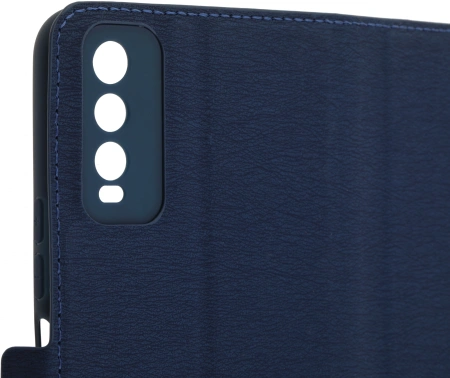 Чехол (флип-кейс) DF для Vivo Y20 vFlip-10 синий (DF VFLIP-10 (BLUE))