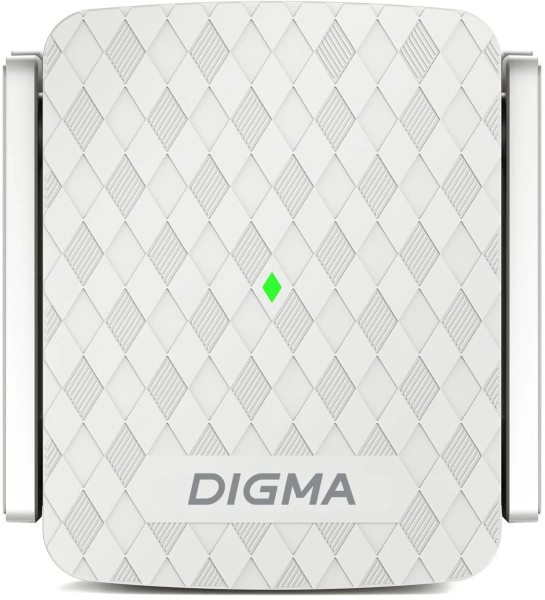 Повторитель беспроводного сигнала Digma D-WR400 AC1200 10/100BASE-TX/Wi-Fi белый