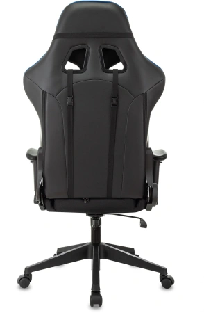 Кресло игровое Zombie VIKING 4 AERO черный/синий текстиль/эко.кожа с подголов. крестов. пластик