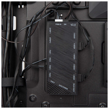 Корпус Hiper CC BG черный без БП ATX 1x120mm 3x140mm 2xUSB3.0 audio bott PSU