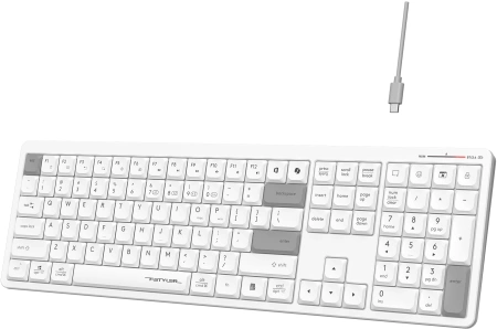 Клавиатура A4Tech Fstyler FBX55C белый USB беспроводная BT/Radio slim Multimedia (FBX55C)