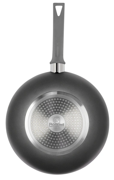 Сковорода ВОК (WOK) Rondell Strike RDA-1398 круглая 28см покрытие: Xylan Plus ручка несъемная (без крышки) серый