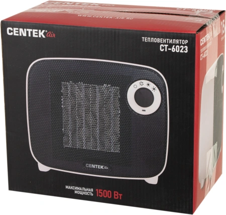 Тепловентилятор Centek CT-6023 1500Вт белый/черный