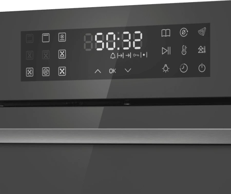 Духовой шкаф Электрический Maunfeld EOEH7614DGR темно-серый