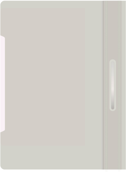 Папка-скоросшиватель Бюрократ Economy -PSE20GREY A4 прозрач.верх.лист пластик серый